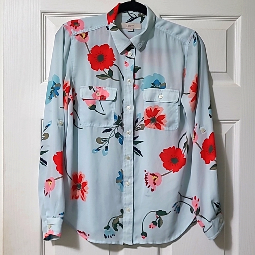 Ann Taylor LOFT Floral Shirt.
